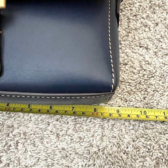 Dooney & Bourke Kyra Shoulder Bag Handbag Purse Midnight Blue Navy leather - Picture 12 of 16